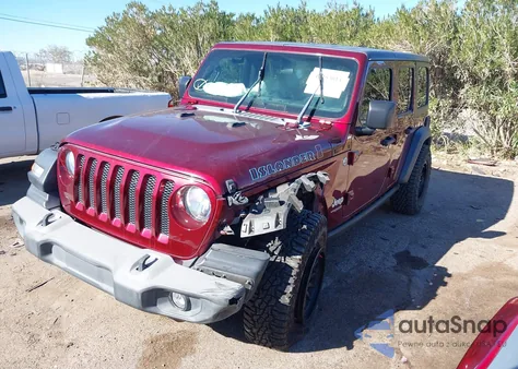 2021 Jeep Wrangler Unlimited Islander 4X4 из США, поврежденный, VIN 1C4HJXDG7MW648101